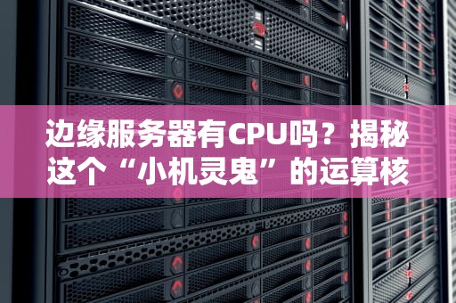 边缘服务器有CPU吗？揭秘这个“小机灵鬼”的运算核心！