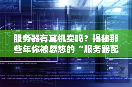 服务器有耳机卖吗？揭秘那些年你被忽悠的“服务器配件”真相！