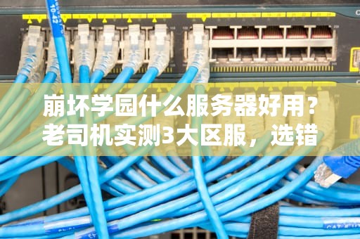 崩坏学园什么服务器好用？老司机实测3大区服，选错卡成PPT！