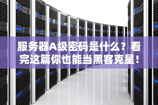 服务器A级密码是什么？看完这篇你也能当黑客克星！