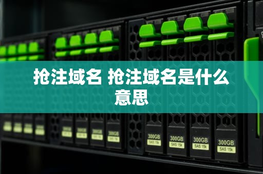 抢注域名 抢注域名是什么意思