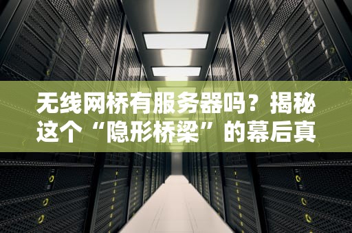 无线网桥有服务器吗？揭秘这个“隐形桥梁”的幕后真相！