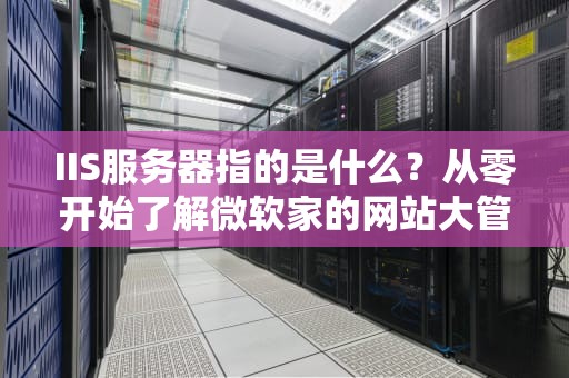 IIS服务器指的是什么？从零开始了解微软家的网站大管家