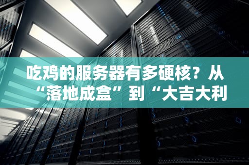 吃鸡的服务器有多硬核？从“落地成盒”到“大吉大利”全靠它！