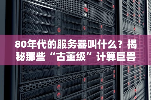 80年代的服务器叫什么？揭秘那些“古董级”计算巨兽的趣闻轶事
