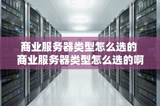 商业服务器类型怎么选的 商业服务器类型怎么选的啊
