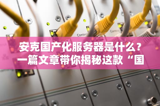 安克国产化服务器是什么？一篇文章带你揭秘这款“国货之光”的硬核实力！