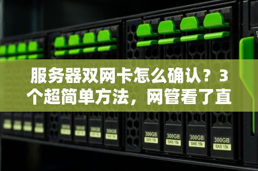 服务器双网卡怎么确认？3个超简单方法，网管看了直呼内行！