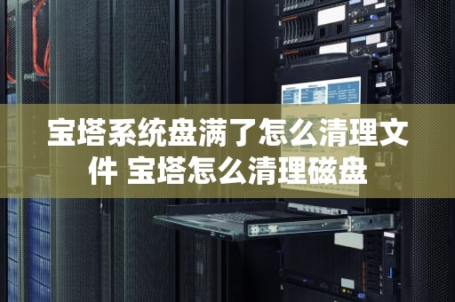 宝塔系统盘满了怎么清理文件 宝塔怎么清理磁盘