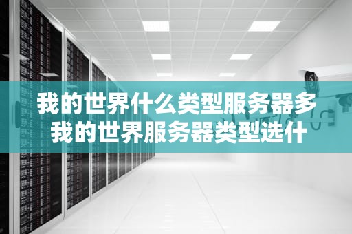 我的世界什么类型服务器多 我的世界服务器类型选什么