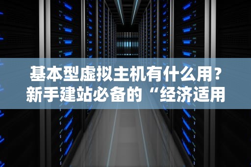 基本型虚拟主机有什么用？新手建站必备的“经济适用房”