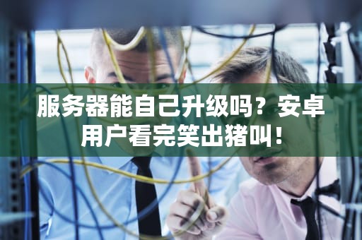 服务器能自己升级吗？安卓用户看完笑出猪叫！