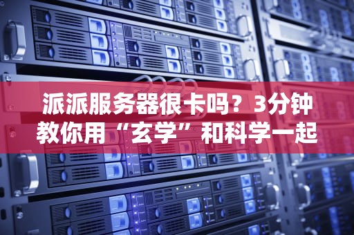 派派服务器很卡吗？3分钟教你用“玄学”和科学一起破防！