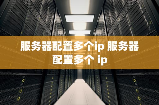 服务器配置多个ip 服务器配置多个 ip