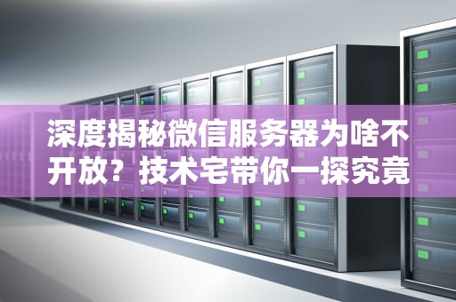 深度揭秘微信服务器为啥不开放？技术宅带你一探究竟！