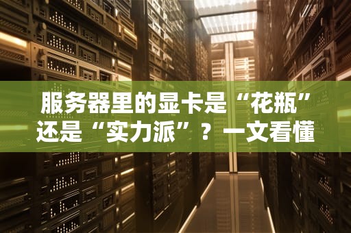服务器里的显卡是“花瓶”还是“实力派”？一文看懂它的真实作用！
