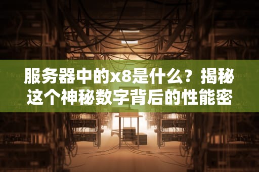 服务器中的x8是什么？揭秘这个神秘数字背后的性能密码！