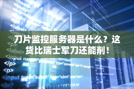 刀片监控服务器是什么？这货比瑞士军刀还能削！