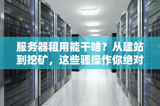 服务器租用能干啥？从建站到挖矿，这些骚操作你绝对想不到！