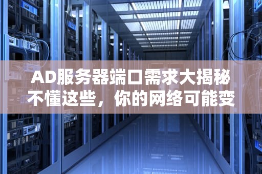 AD服务器端口需求大揭秘不懂这些，你的网络可能变单行道！