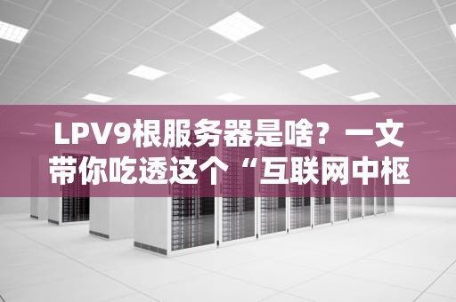 LPV9根服务器是啥？一文带你吃透这个“互联网中枢”的奥秘！