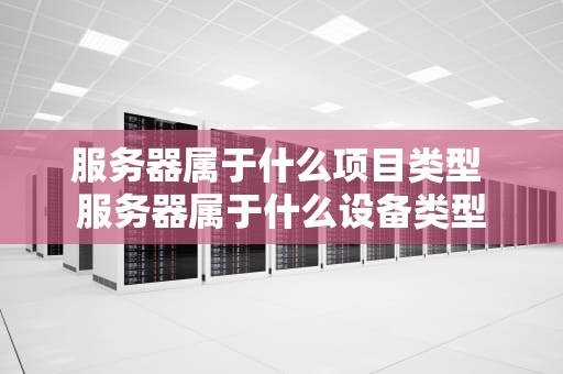 服务器属于什么项目类型 服务器属于什么设备类型