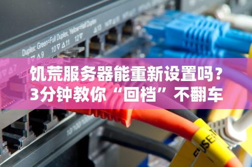 饥荒服务器能重新设置吗？3分钟教你“回档”不翻车，老司机都这么玩！