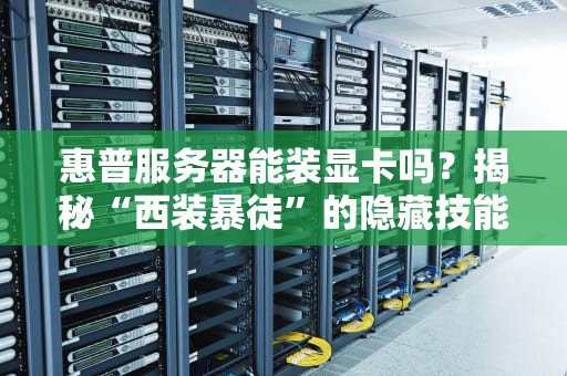惠普服务器能装显卡吗？揭秘“西装暴徒”的隐藏技能！