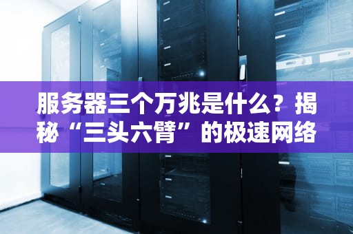 服务器三个万兆是什么？揭秘“三头六臂”的极速网络怪兽！