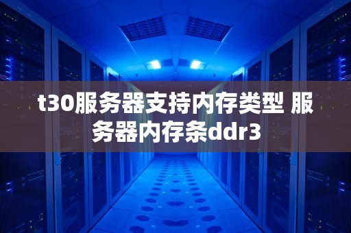 t30服务器支持内存类型 服务器内存条ddr3