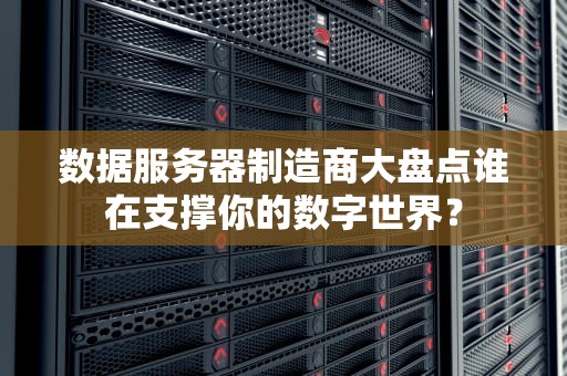 数据服务器制造商大盘点谁在支撑你的数字世界？