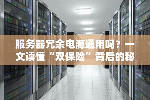 服务器冗余电源通用吗？一文读懂“双保险”背后的秘密！