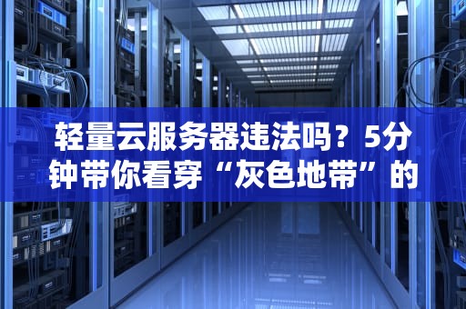 轻量云服务器违法吗？5分钟带你看穿“灰色地带”的真相！