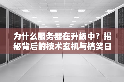 为什么服务器在升级中？揭秘背后的技术玄机与搞笑日常