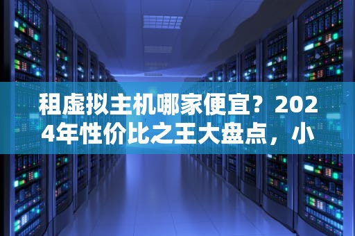 租虚拟主机哪家便宜？2024年性价比之王大盘点，小白避坑指南！