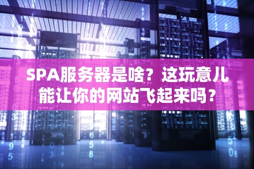 SPA服务器是啥？这玩意儿能让你的网站飞起来吗？