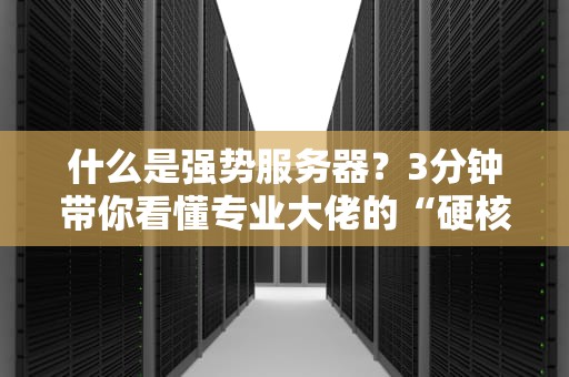 什么是强势服务器？3分钟带你看懂专业大佬的“硬核装备”！