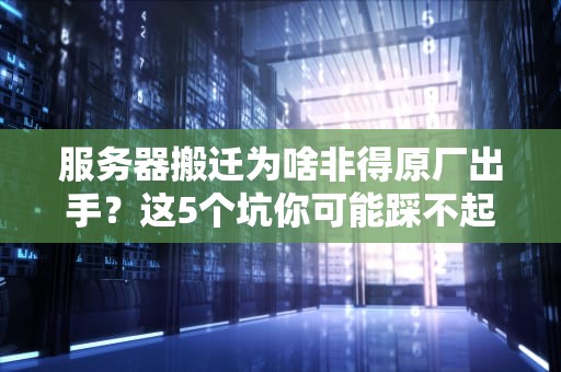 服务器搬迁为啥非得原厂出手？这5个坑你可能踩不起！