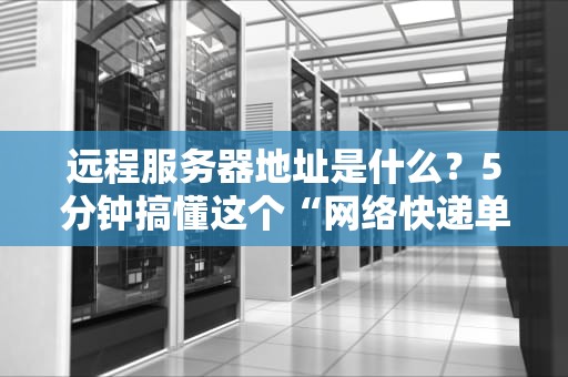 远程服务器地址是什么？5分钟搞懂这个“网络快递单号”！