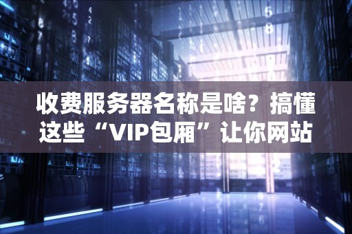 收费服务器名称是啥？搞懂这些“VIP包厢”让你网站飞起来！