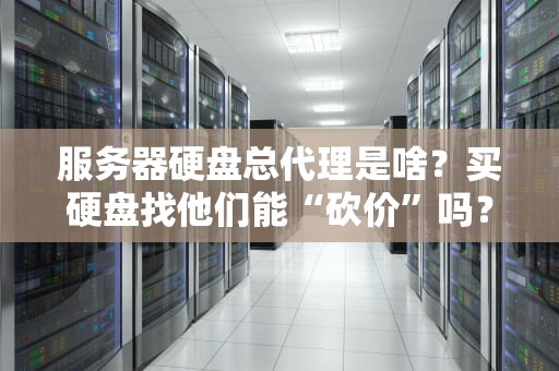 服务器硬盘总代理是啥？买硬盘找他们能“砍价”吗？老司机带你扒一扒内幕！