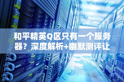 和平精英Q区只有一个服务器？深度解析+幽默测评让你秒懂！