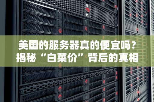 美国的服务器真的便宜吗？揭秘“白菜价”背后的真相！