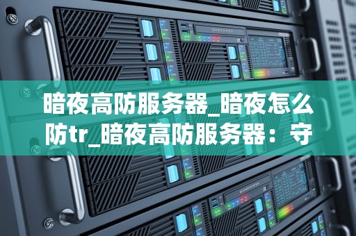 暗夜高防服务器_暗夜怎么防tr_暗夜高防服务器：守护网络安全的坚实屏障