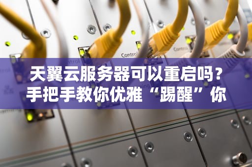 天翼云服务器可以重启吗？手把手教你优雅“踢醒”你的云主机！