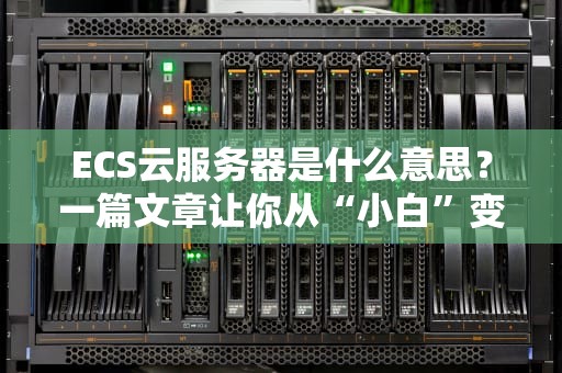 ECS云服务器是什么意思？一篇文章让你从“小白”变“大神”！