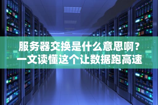 服务器交换是什么意思啊？一文读懂这个让数据跑高速的黑科技！