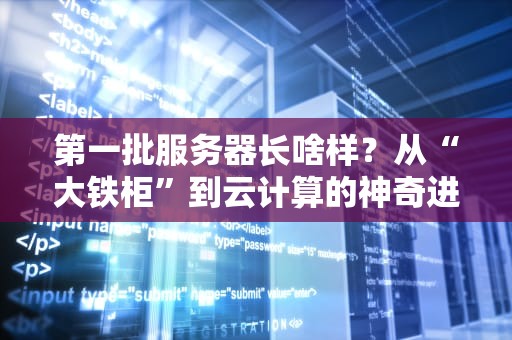 第一批服务器长啥样？从“大铁柜”到云计算的神奇进化史！