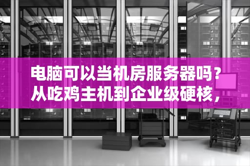 企业自建软件服务器是什么？从蜗居到豪宅的IT基建进化论！