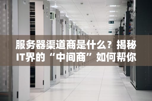 服务器渠道商是什么？揭秘IT界的“中间商”如何帮你省心又省钱！